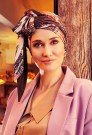 Belisa Turban w. Ribbons - Printed 1532-0796 thumbnail