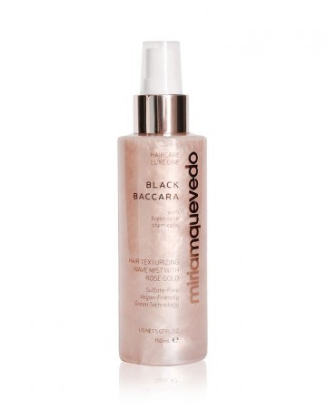 Miriam Quevedo Black Baccara Hair Texturing Wave Mist With Rose Gold